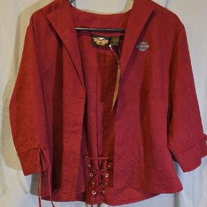 Harley-Davidson Women's Crimson Lace-Up Jacket